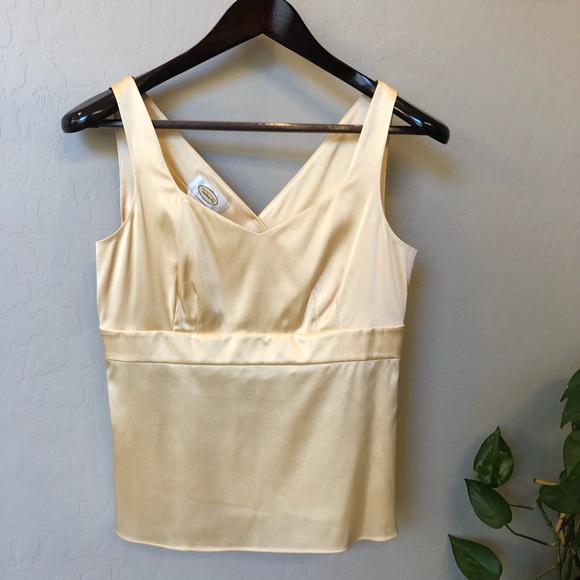 Talbots Tops - TALBOTS silk stretchy tank top pastel color NWT